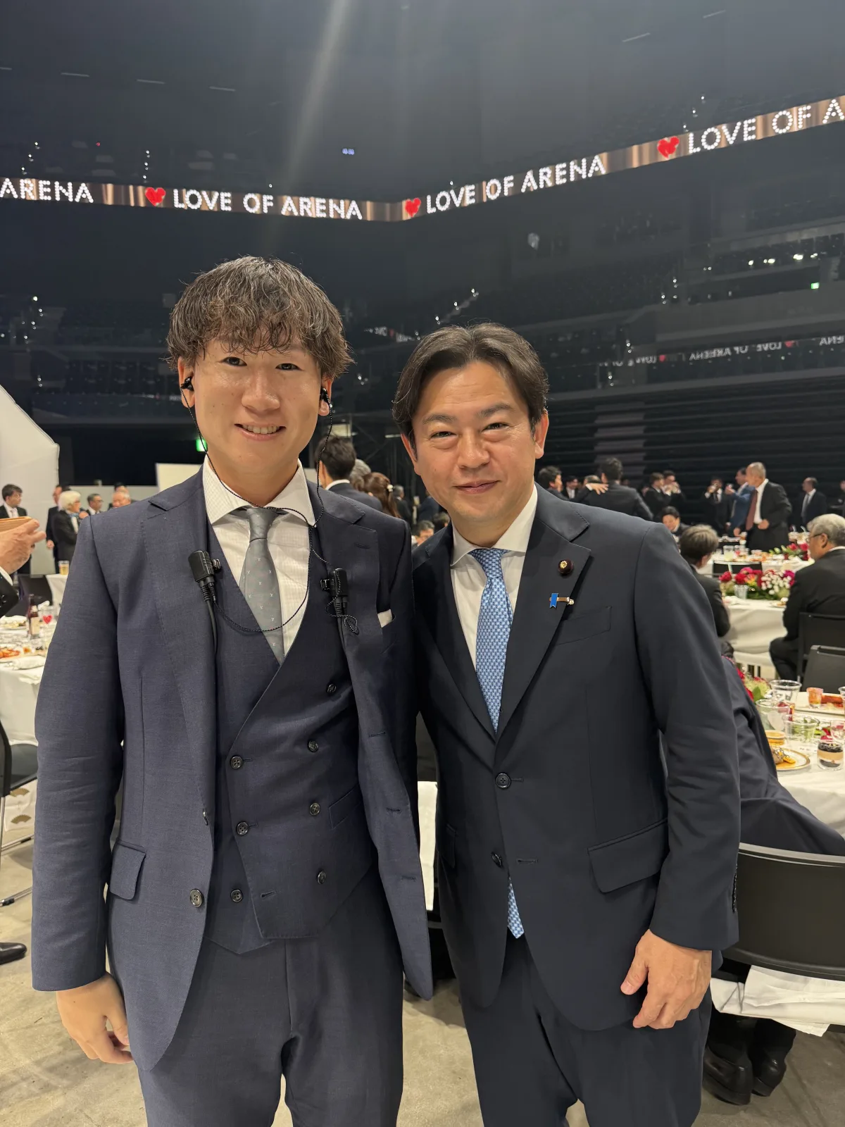 LOVE OF ARENA 会場での記念撮影